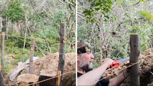 Моя землянка Начало строительства.