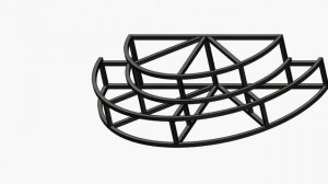 Крыльцо к дому Полукруглое 2 ступени каркас