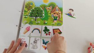 Игра на липучках "Альбом 1+. Часть 2" | Детское лото на липучках | Развивающие игры