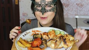 АСМР Еда после Дня Рождения/ASMR Mukbang BirthDay LEFTOVERS