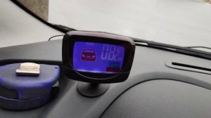 Работа парктроника AVS PS-528 . Ситроен Джампи 2014 г.в.