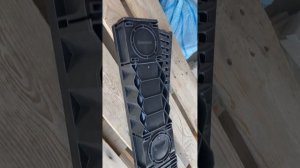 Лоток водоотводный в комплекте с пластиковой решеткой Light, класс нагрузки А15