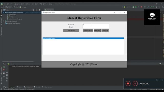 Simple Python Tkinter Project | Python GUI Mini project Ideas | Saqib Tech