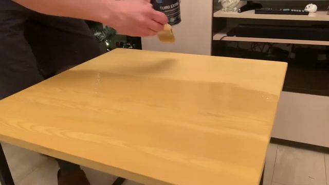 Как покрасить под СТРУКТУРУ ДЕРЕВА, столик своими руками смотреть онлайн