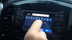 Заблокировалась магнитола Nissan Juke