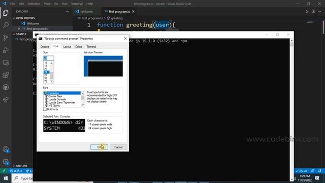 #4 Typescript basic program| typescript course in tamil| Codebinx