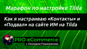 Как я добавляю контакты и подвал в ИМ на Tilda