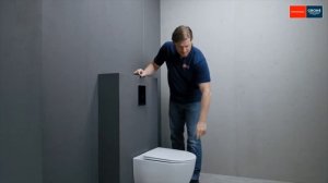 Как установить панель смыва GROHE Tectron Bau E