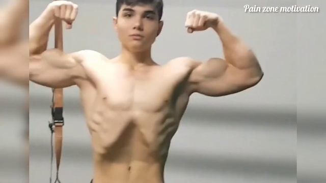 Impressive physique 18 years old bodybuilder | flexing | muscle worship смотреть онлайн