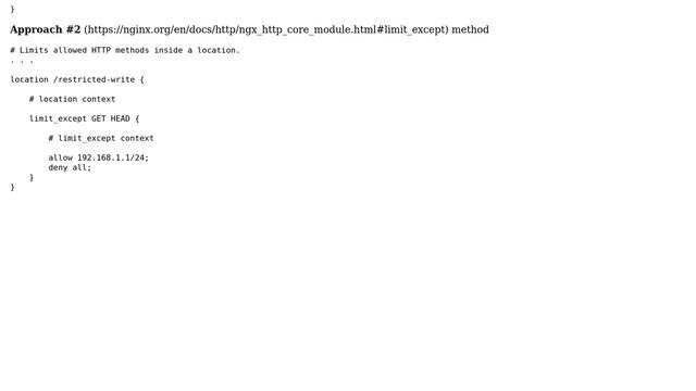 limit_except VS $request_method !~ ^(GET смотреть онлайн