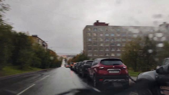 Мурманск, дорога на работу по Софьи Перовской. смотреть онлайн