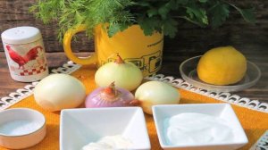 Салат из репчатого лука с лимоном