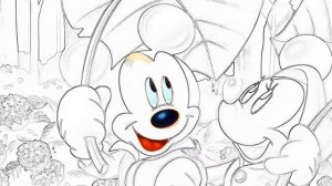 Раскрашиваем Винни Пух Пятачок и Тигра Герои Диснея Волшебная Раскраска для маленьких