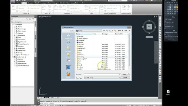 Import LandXML file to Civil3D смотреть онлайн