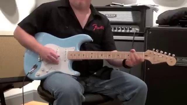 SOLD! Fender Custom Shop Todd Krause Masterbuilt Eric Clapton Stratocaster in Daphne Blue смотреть онлайн
