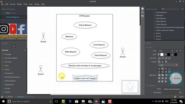 Use Case Diagram - StarUML Tutorial || Star UML || (Full tutorial video)