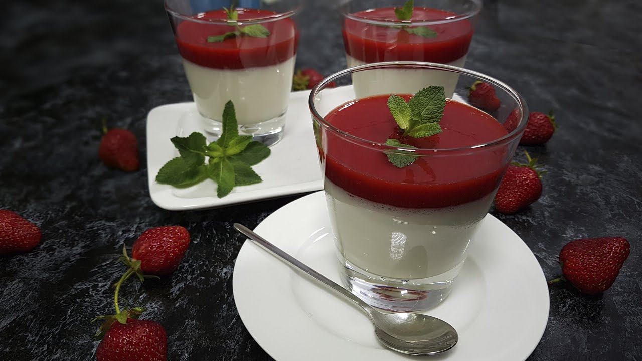 КЛУБНИЧНЫЙ ДЕСЕРТ "ПАННА-КОТТА"  - ГОТОВЛЮ ДВА РАЗА В ДЕНЬ И ПРОСЯТ ЕЩЕ смотреть онлайн