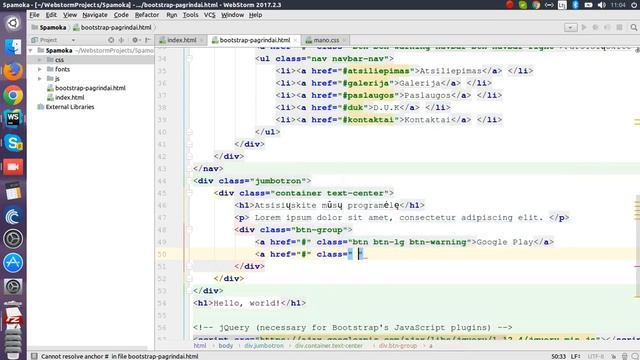 Bootstrap 3 pamoka: Jumbotron смотреть онлайн