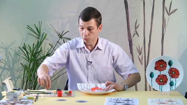 «Ручная работа». Трафаретная роспись тарелки (24.06.2015)
