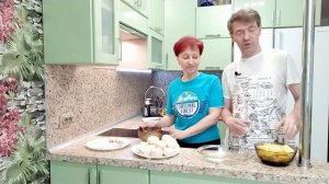 Трехэтажный аэрогриль! Сразу три блюда в одной посудине! Мясо, картошка и фаршированные шампиньоны!