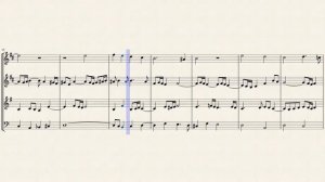 Prelude: "Vater unser im Himmelreich" (BWV 737) for Brass Quartet