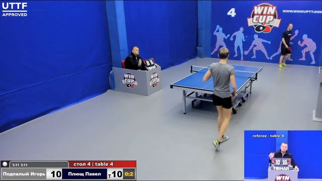 16:00 Подпалый Игорь 2-3 Плющ Павел стол 4 Юг-3 11.02.21 смотреть онлайн