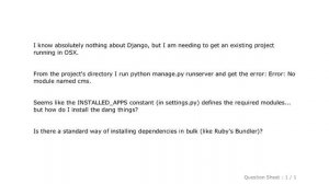 Django : How do I install Python/Django Modules?