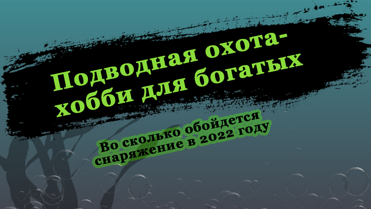 Сколько стоит снаряжение для подводной охоты