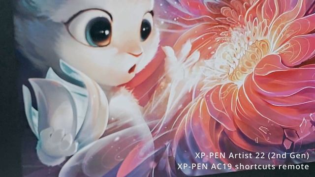 XP PEN Artist 22 (2nd Gen) + XP PEN AC19 shortcut remote смотреть онлайн