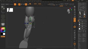 Скульптинг детальных блоков руки в Zbrush