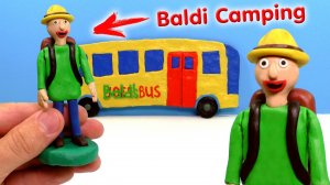 ЛЕПИМ БАЛДИ В ПОХОДЕ из игры Baldi's Basics Field Trip CAMPING | Видео Лепка