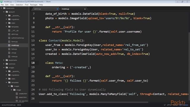 Django by Example : Building a Follower System | packtpub.com смотреть онлайн