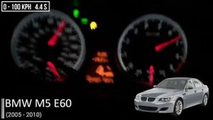 Разгон 0 100 BMW M5 разных поколений