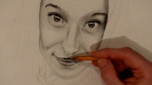 Рисунок простым карандашом. Портрет карандашом. Portrait of a girl with pencil