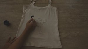 DIY надпись ЪУЪ на футболке своими руками