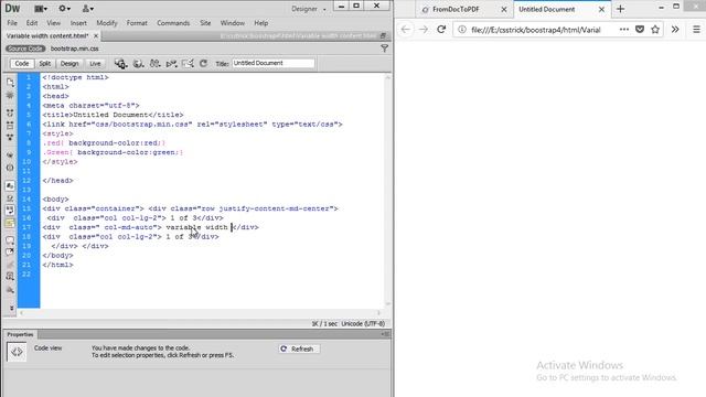 Bootstrap 4 tutorial in hindi part -5 Variable width content смотреть онлайн