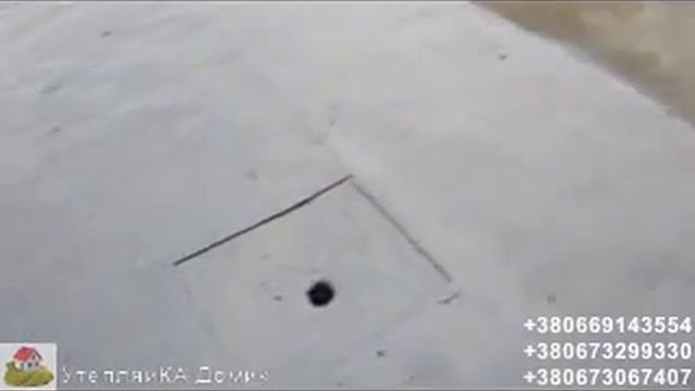 Бесшовная гидроизоляция кровли полимочевиной.