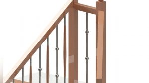 Лестница в деревянном доме с возможностью компенсации усадки дома