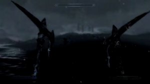 Skyrim - Epic dragon... horker fight