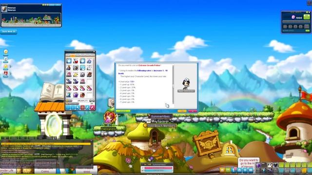 MapleStorySEA Bootes - Using 5 Extreme Growth Potion on my PERMA BEGINNER! смотреть онлайн