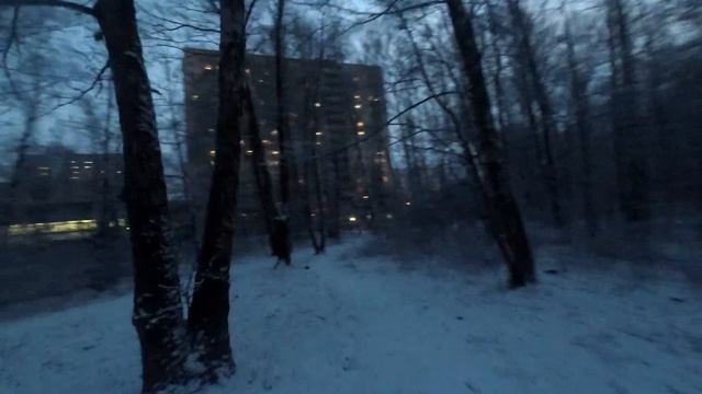 FPV полет в зимнем лесу\тест нового места смотреть онлайн