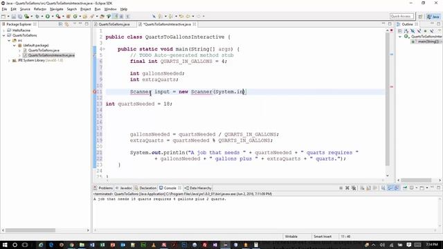 Java Programming 1 - Chapter 2 Exercises Part 1 смотреть онлайн