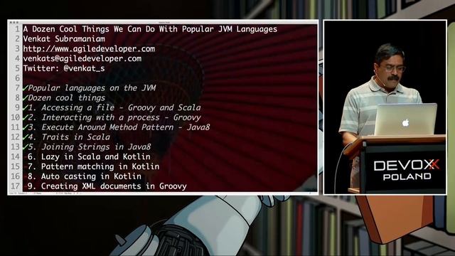 A dozen cool things we can do with popular JVM Languages - Venkat Subramaniam смотреть онлайн