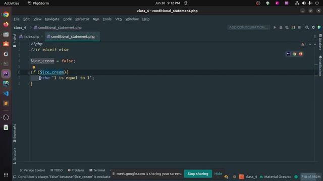Web Development Batch 100000 | Live Class - 4 | PHP operator, Conditional Statement | Web learn BD