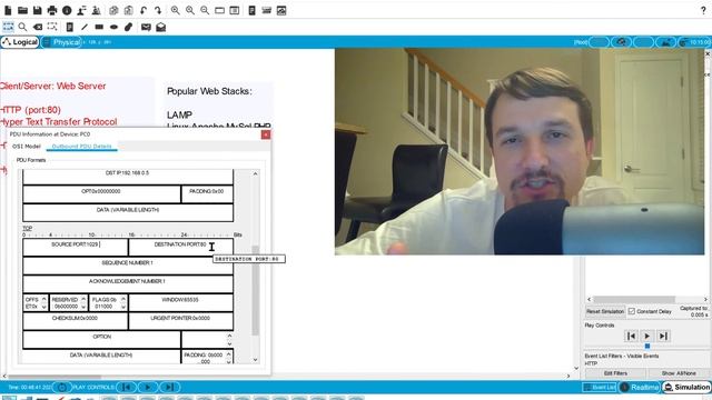 Learn about the HTTP message structure using Cisco Packet Tracer