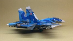 Сборка модели Су-33 "Flanker-D", 1:72 (ЗВЕЗДА)