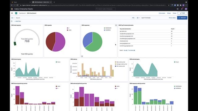 DNS Dashboard | Tigera - Short