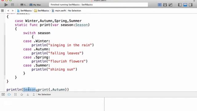 Static (Enum) Method in Swift смотреть онлайн