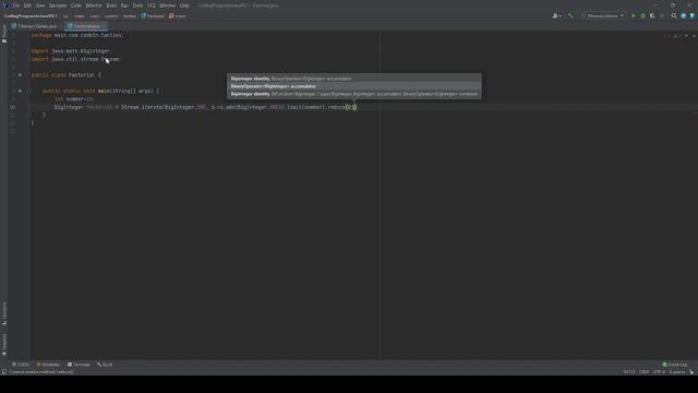 Factorial Number using Stream API and BigInteger class | #Java8 #StreamAPI #BigInteger #Factorial смотреть онлайн