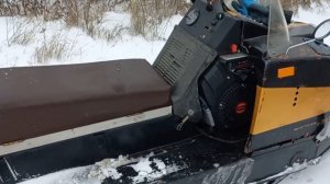 Первый Снег! Первый выезд с Лончин 2V80 после установки на с/х Буран.